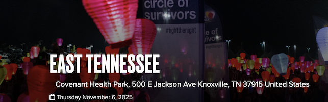 Light The Night Walk at Covenant Health Park